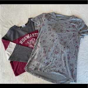 Set of two juniors size M Harry Potter tops